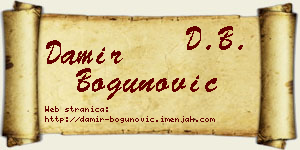 Damir Bogunović vizit kartica